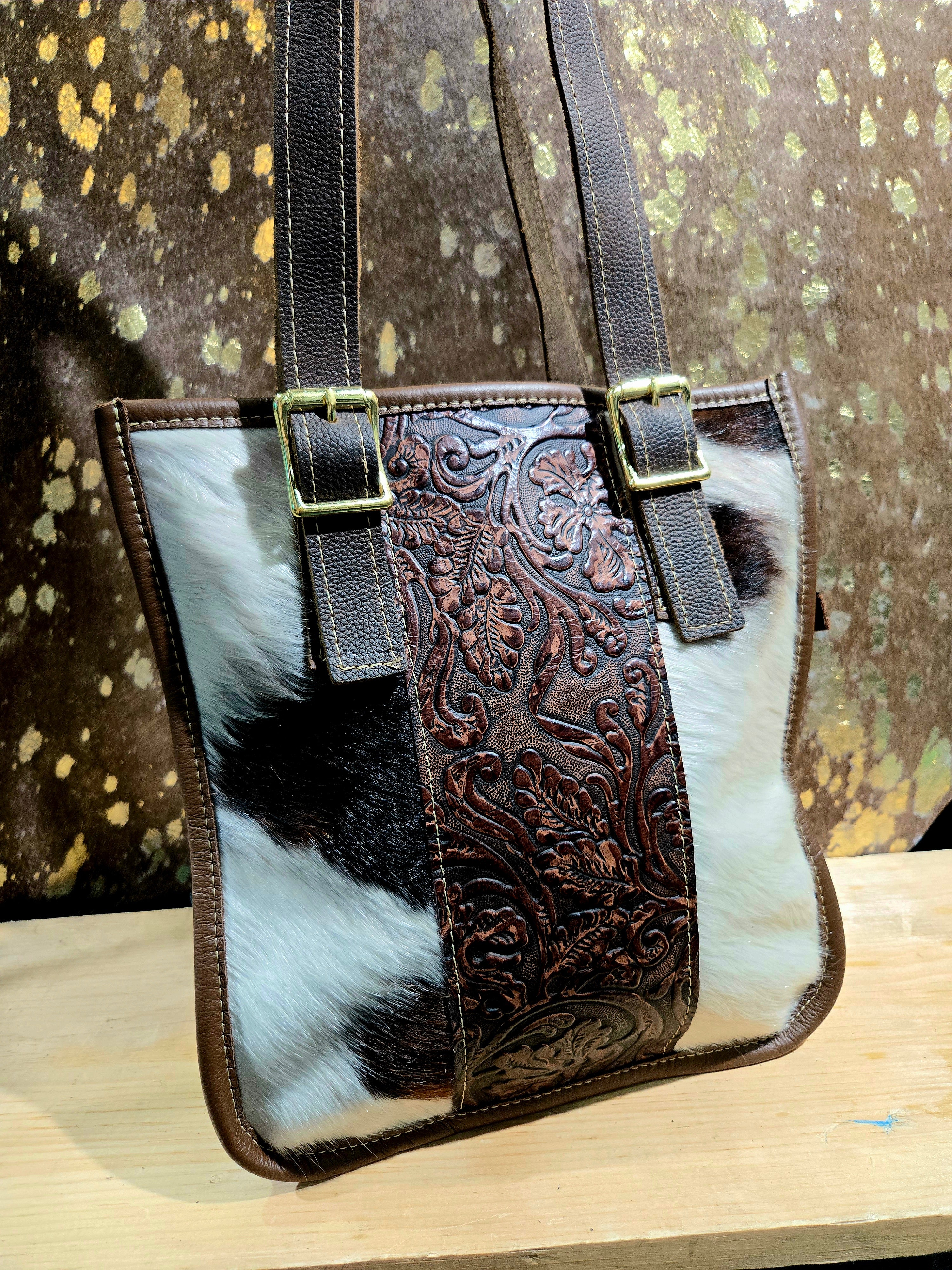 Model 1892 – “Choco & Hair” Classic Tote Bag – By Rodrigo luxury